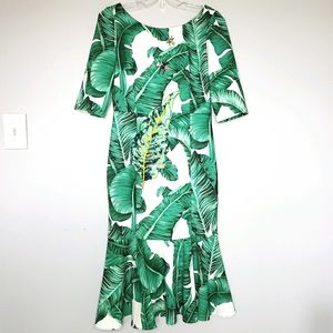 Palm Print Dress
